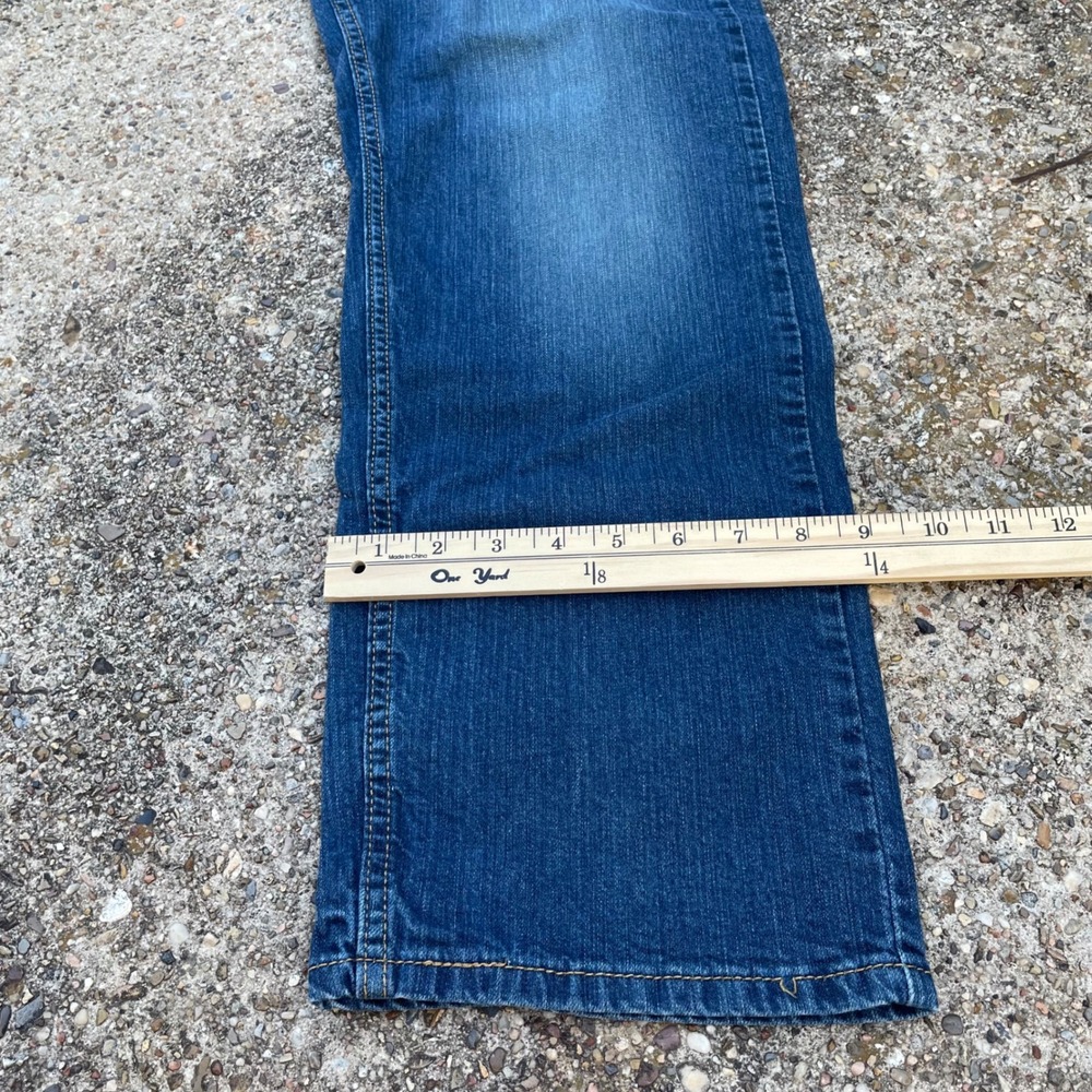 Levis 505 Regular Fit Jeans Mens 38x30 Medium Wash Blue Straight Leg Denim - Picture 8 of 8